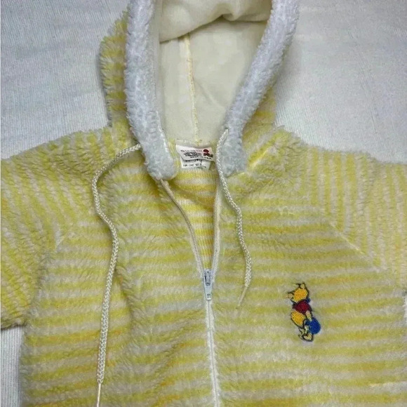 Vintage Disney Winnie the Pooh hooded Sherpa onesie. Size small. - Picture 3 of 11